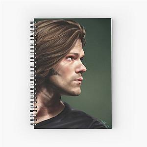 Jared Padalecki (profile portrait) Spiral Notebook