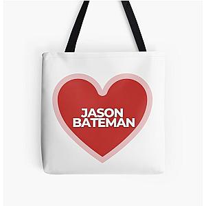 I Heart Jason Bateman All Over Print Tote Bag