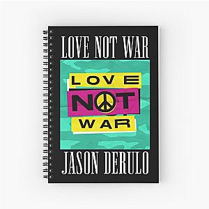 Love Not War Gothic Emo Jason Derulo Spiral Notebook