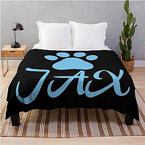 Blue Cat Paw Jax  Throw Blanket