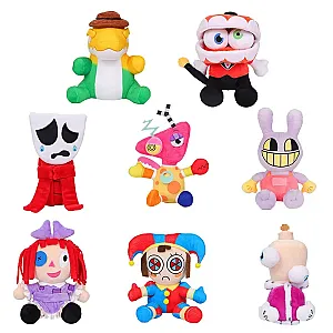 The Amazing Digital Circus Pomni Jax Plush Toy Anime Cute Stuffed