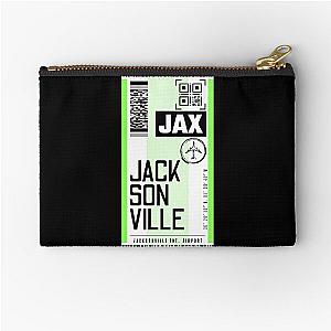 JACKSONVILLE JAX classic luggage tag airport stickers Zipper Pouch