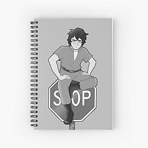 Jax on Stop Sign Spiral Notebook