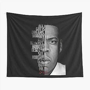 Black and white Jay Z quote Tapestry