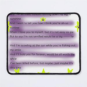 TERRIFIED BY JAZMIN BEAN LYRICS Mouse Pad