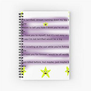 TERRIFIED BY JAZMIN BEAN LYRICS Spiral Notebook