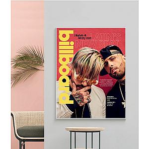 J Balvin &amp; Nicky Jam Billboard Music Album Canvas Poster (No Frame) AL2405