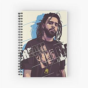 J cole art Spiral Notebook