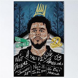 J Cole Forest Hills Drive Poster