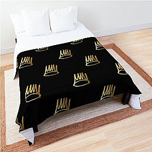 j cole gold crown Comforter