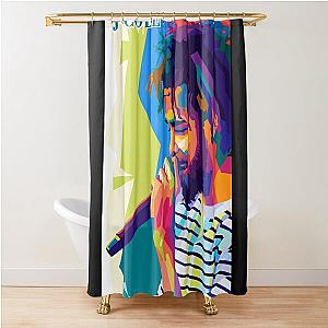 J cole Rapper Wpap Art Shower Curtain