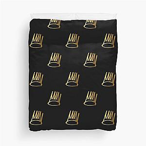 j cole gold crown Duvet Cover