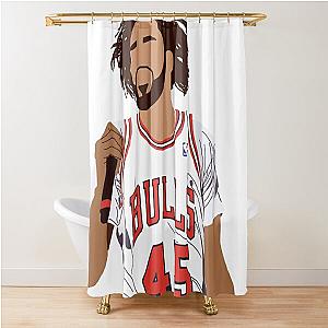 J Cole Performing Shower Curtain