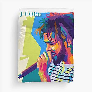 J cole Rapper Wpap Art Duvet Cover