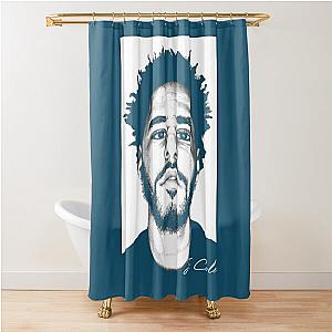J Cole Art Portrait  Shower Curtain