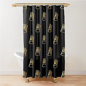 j cole gold crown Shower Curtain