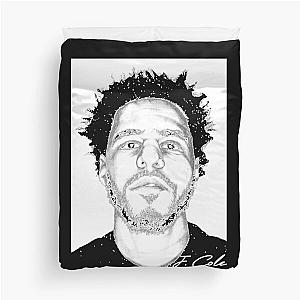 J Cole Art Portrait, J.Cole   Duvet Cover