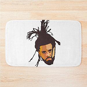 j cole minimal face Bath Mat