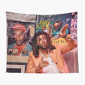 J Cole – King Cole | Cole World Tapestry