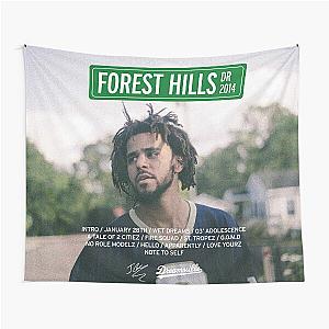 J Cole – 2014 Forest Hills Drive | Tracklist Poster Tapestry