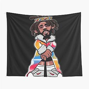 J Cole art Tapestry