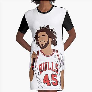 J Cole Performing Graphic T-Shirt Dress