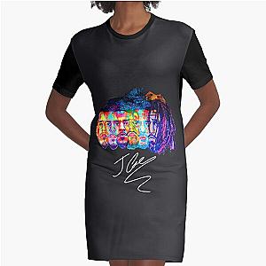 Evolution of J Cole Classic Graphic T-Shirt Dress