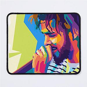 J cole Rapper Wpap Art Mouse Pad