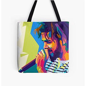 J cole Rapper Wpap Art All Over Print Tote Bag