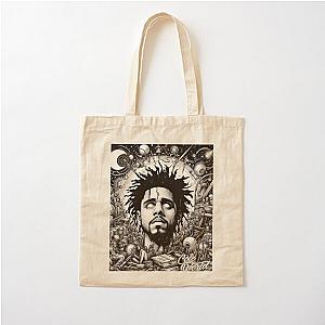 J cole artistic poster Cotton Tote Bag