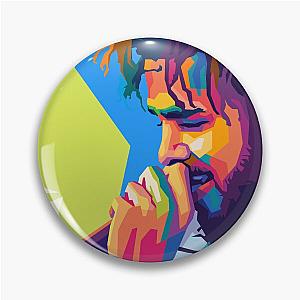 J cole Rapper Wpap Art Pin