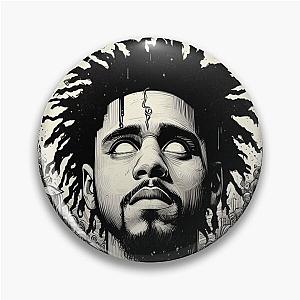 J cole artistic poster Pin