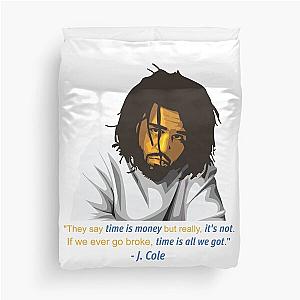 J. COLE: Introspective Rapper and Storyteller   Duvet Cover