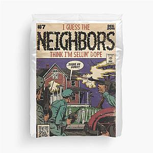 J. Cole - Neighbors Comic Book Parody Duvet Cover