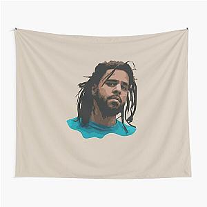 J. Cole Minimal Face Tapestry