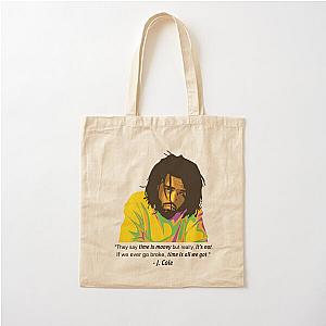 J. COLE: Introspective Rapper and Storyteller   Cotton Tote Bag