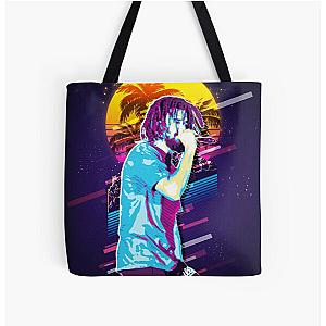 J Cole Retro Art All Over Print Tote Bag