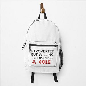 Introvert But Willing Discuss J. Cole Backpack