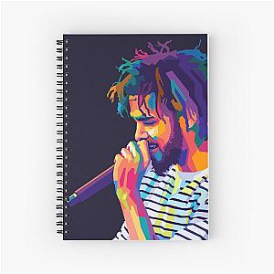 J Cole Wpap Art Spiral Notebook