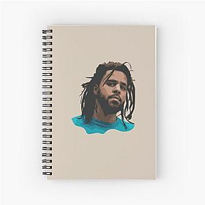 J. Cole Minimal Face Spiral Notebook