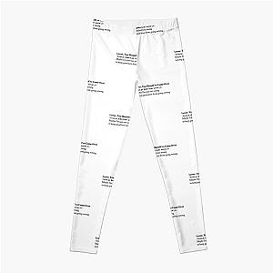 Lover, You Should've Come Over by Jeff Buckley Aesthetic Quote Leggings