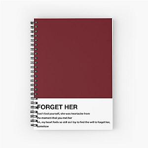 Forget Her Jeff Buckley Lyrics Pantone Spiral Notebook