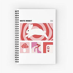 White Rabbit Jefferson Airplane Spiral Notebook