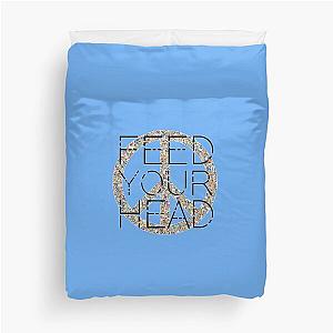 Peace Sign Feed Your Head Jefferson Airplane 60S Music Lyrics Duvet Cover