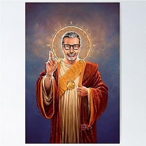 Saint Jeff of Goldblum, Jeff Goldblum Original Religious Painting Poster