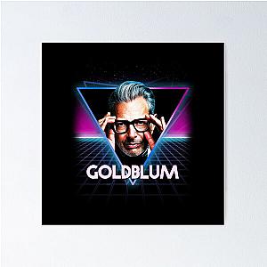 Jeff Goldblum Retro Neon Landscape Poster