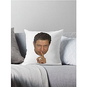 Jeff Goldblum Shush Face Throw Pillow