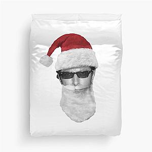 Young Santa Jeff Goldblum - on White Duvet Cover