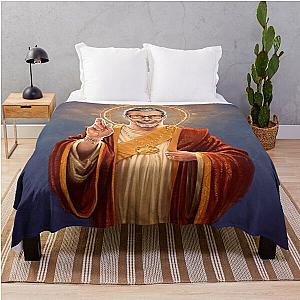 Saint Jeff of Goldblum, Jeff Goldblum Original Religious Painting Throw Blanket