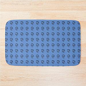 Jeff Goldblum Pattern Blue Bath Mat